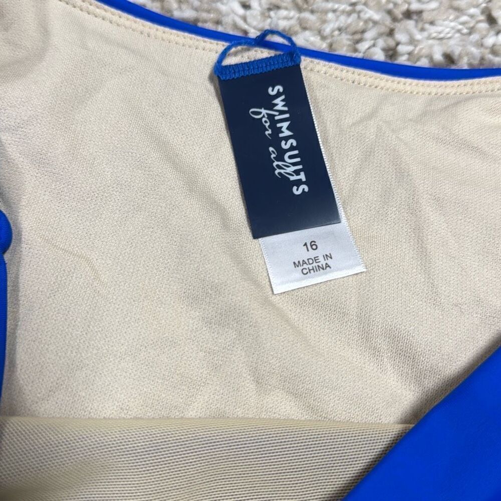 Swimsuits for All Women’s Royal Bikini Bottom Size 16 NEW - Picture 4 of 5